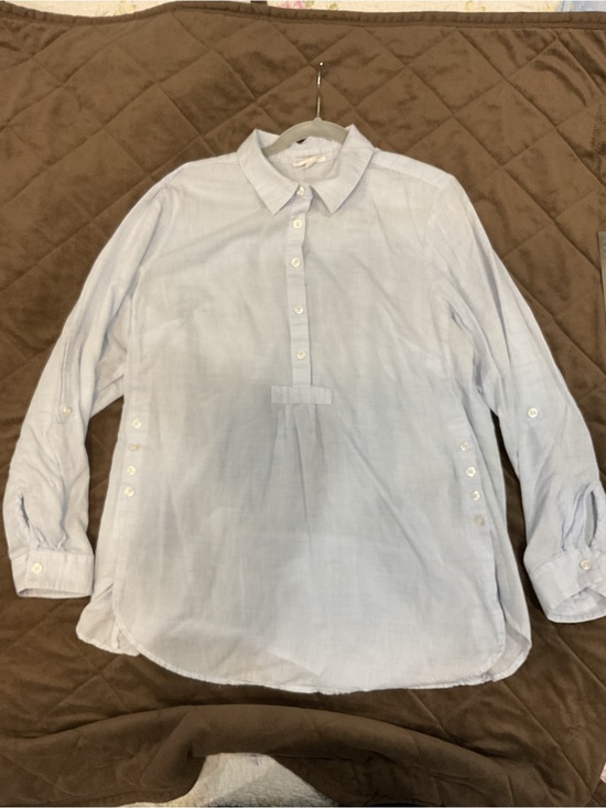 Westport Tops - Westport Light Blue Long-Sleeve Popover Shirt